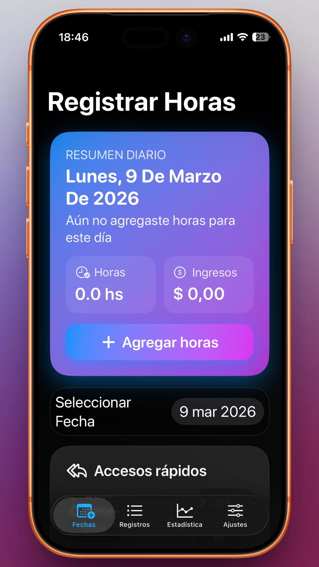 Horas Extras - Screenshot 1