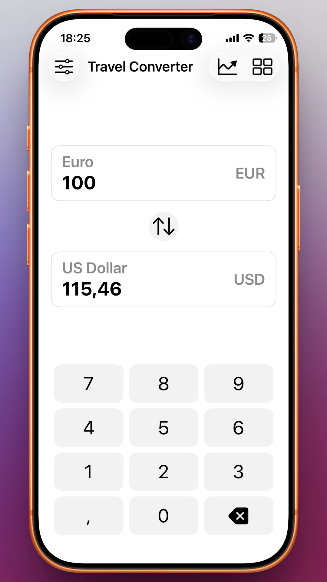TravelConverter - Screenshot 1