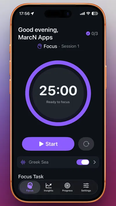 Deep Focus Interface