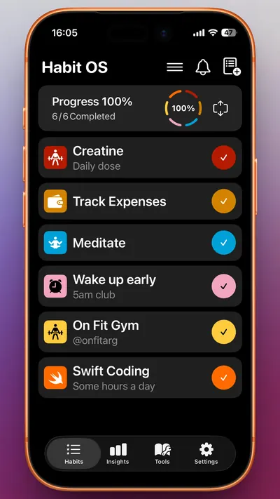 Habit OS Interface