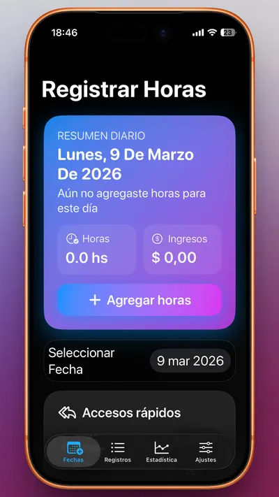 Horas Extras Interface